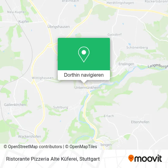Ristorante Pizzeria Alte Küferei Karte