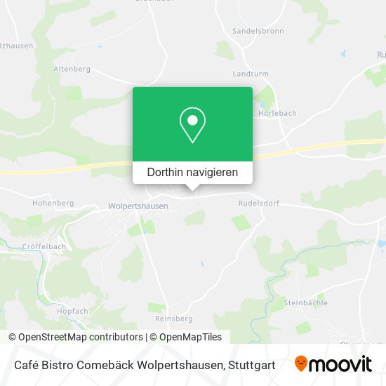 Café Bistro Comebäck Wolpertshausen Karte