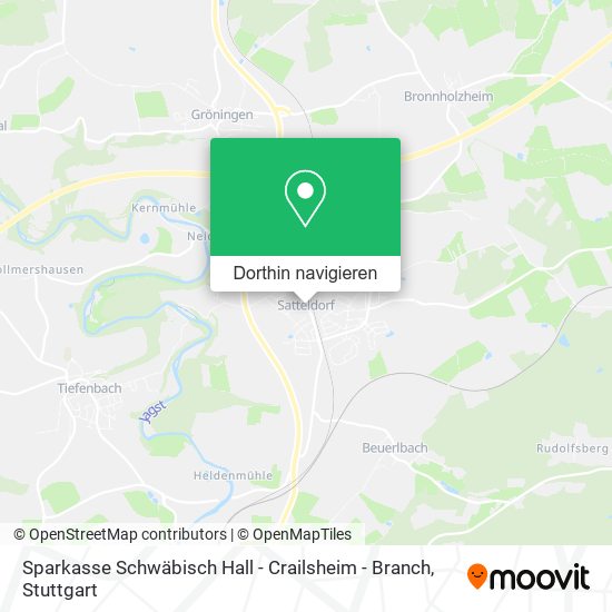 Sparkasse Schwäbisch Hall - Crailsheim - Branch Karte