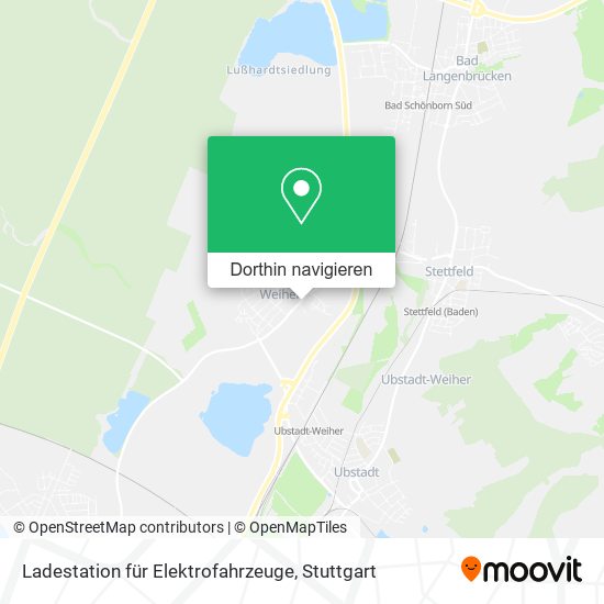 Ladestation für Elektrofahrzeuge Karte