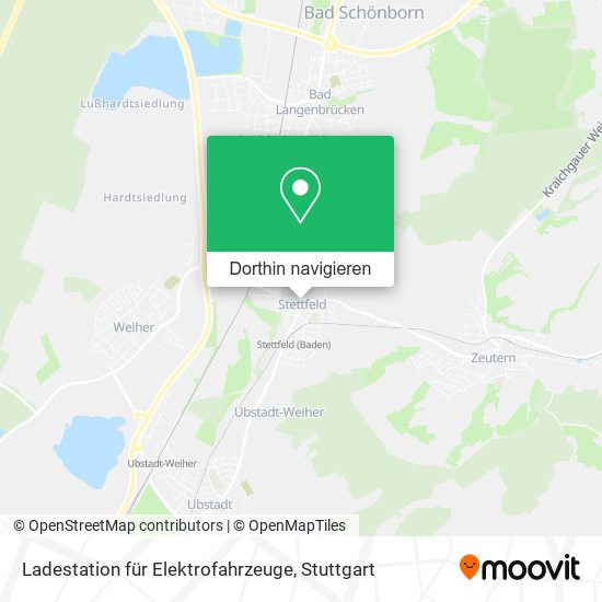 Ladestation für Elektrofahrzeuge Karte