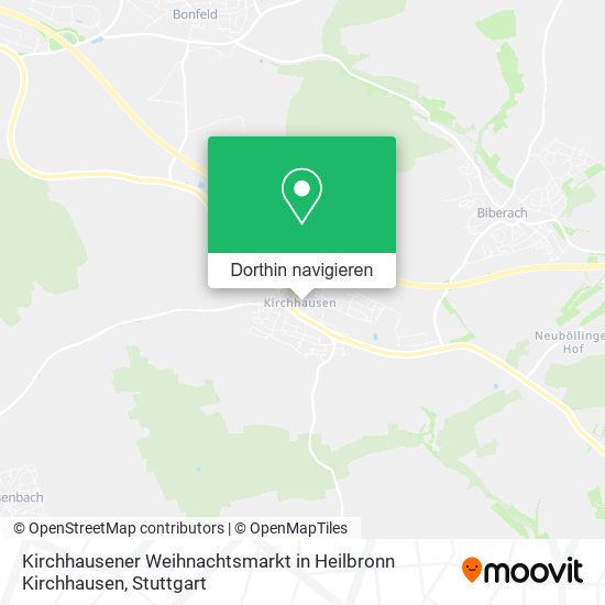 Kirchhausener Weihnachtsmarkt in Heilbronn Kirchhausen Karte