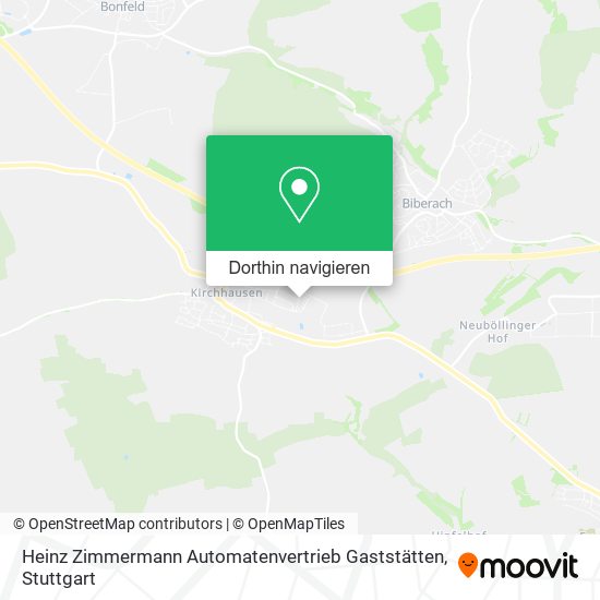 Heinz Zimmermann Automatenvertrieb Gaststätten Karte