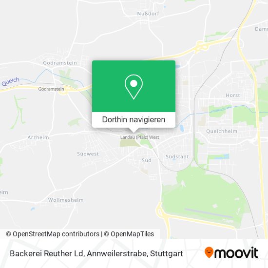 Backerei Reuther Ld, Annweilerstrabe Karte