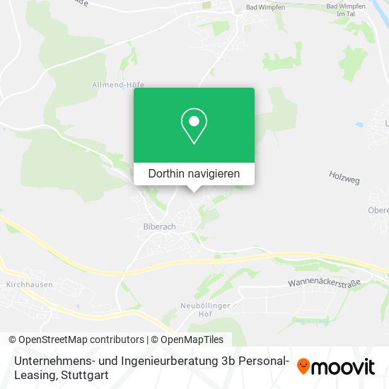 Unternehmens- und Ingenieurberatung 3b Personal-Leasing Karte