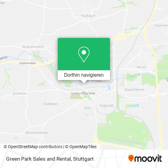 Green Park Sales and Rental Karte