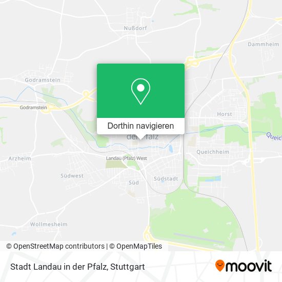 Stadt Landau in der Pfalz Karte