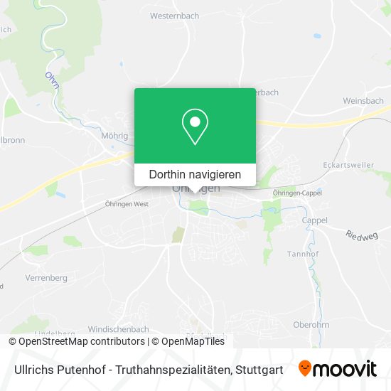 Ullrichs Putenhof - Truthahnspezialitäten Karte