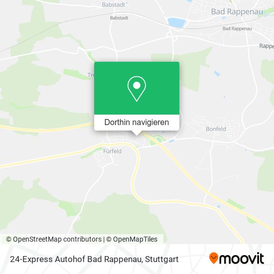24-Express Autohof Bad Rappenau Karte