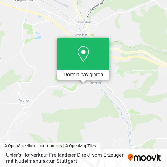 Uhler's Hofverkauf Freilandeier Direkt vom Erzeuger mit Nudelmanufaktur Karte