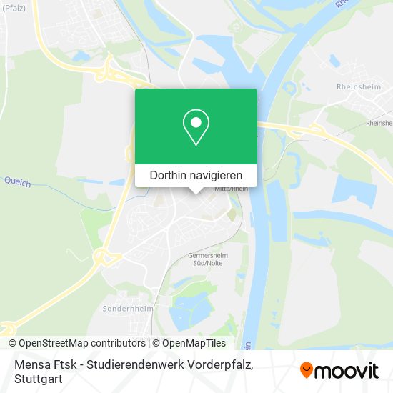 Mensa Ftsk - Studierendenwerk Vorderpfalz Karte