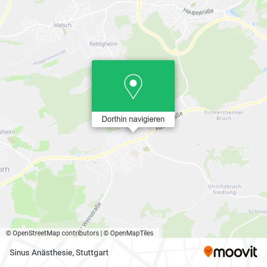 Sinus Anästhesie Karte