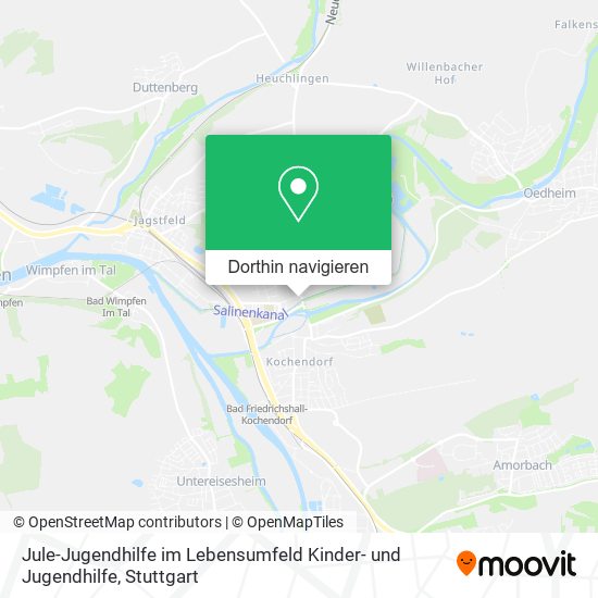 Jule-Jugendhilfe im Lebensumfeld Kinder- und Jugendhilfe Karte