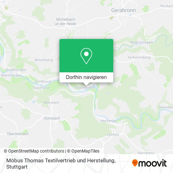 Möbus Thomas Textilvertrieb und Herstellung Karte