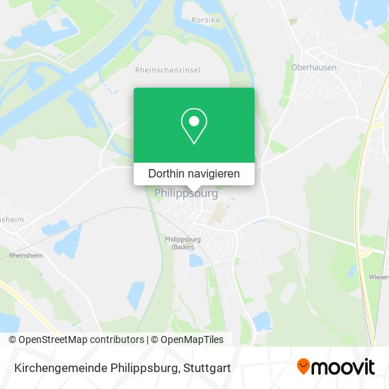 Kirchengemeinde Philippsburg Karte