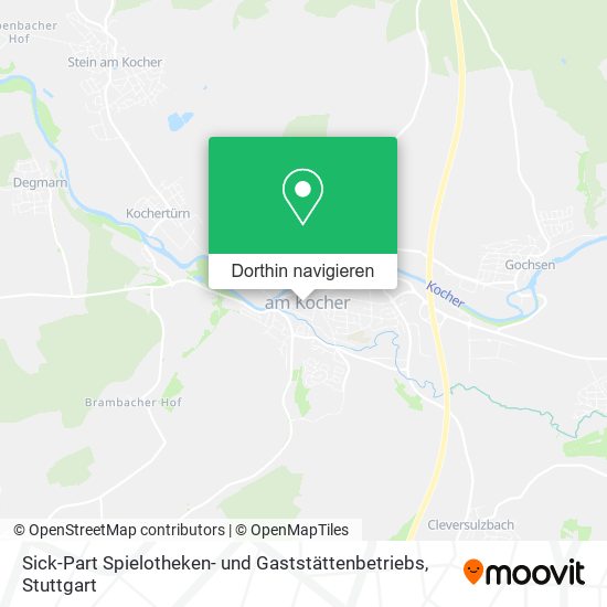 Sick-Part Spielotheken- und Gaststättenbetriebs Karte