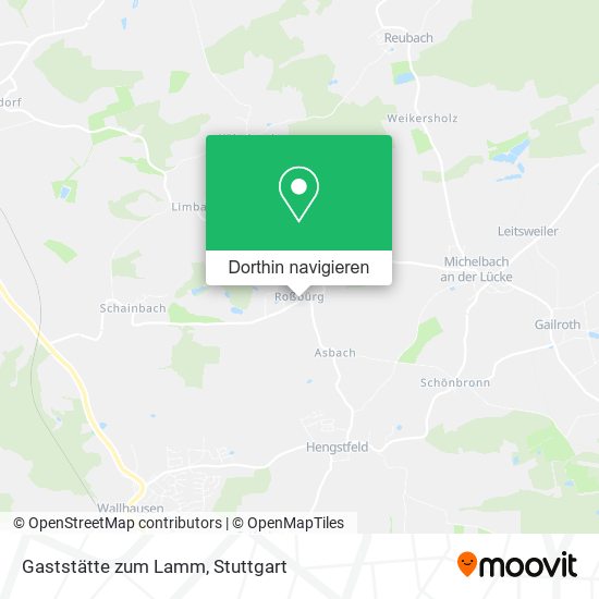 Gaststätte zum Lamm Karte