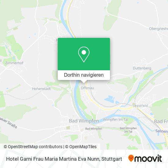 Hotel Garni Frau Maria Martina Eva Nunn Karte