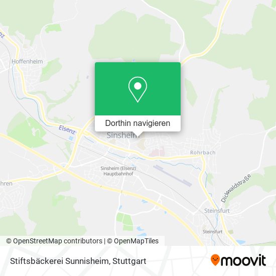 Stiftsbäckerei Sunnisheim Karte