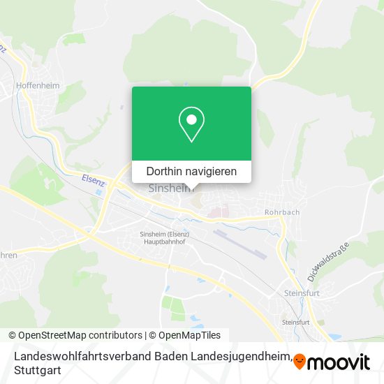 Landeswohlfahrtsverband Baden Landesjugendheim Karte