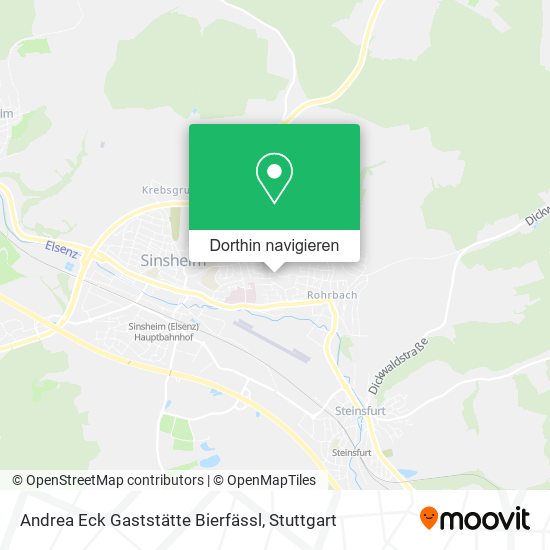 Andrea Eck Gaststätte Bierfässl Karte