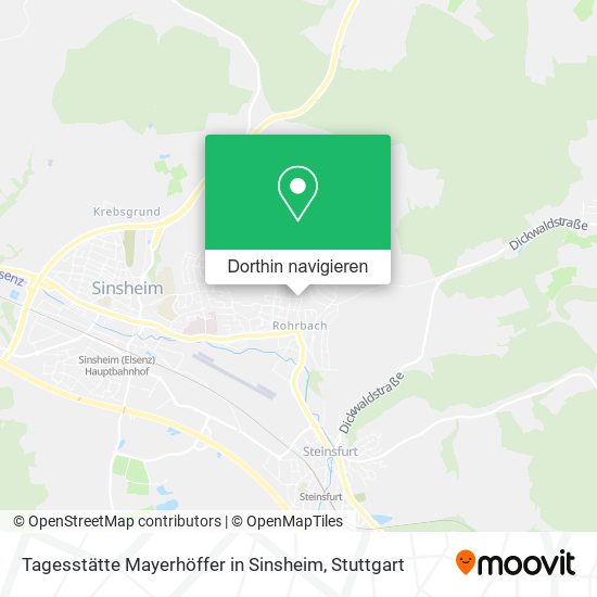 Tagesstätte Mayerhöffer in Sinsheim Karte