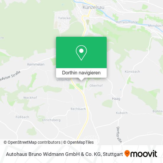Autohaus Bruno Widmann GmbH & Co. KG Karte