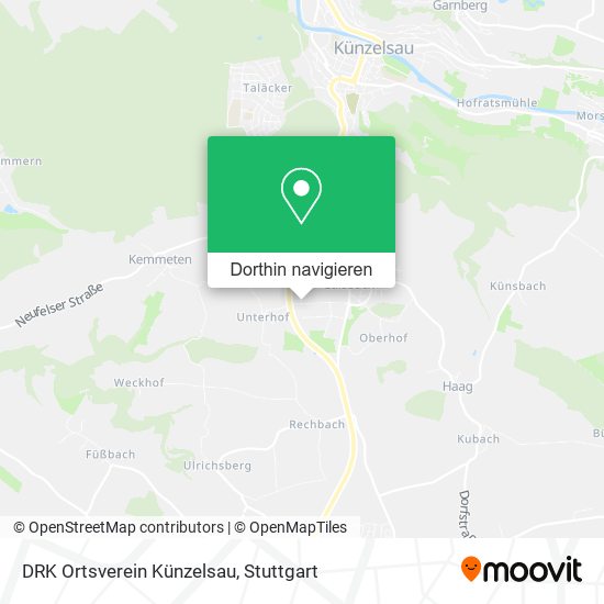 DRK Ortsverein Künzelsau Karte