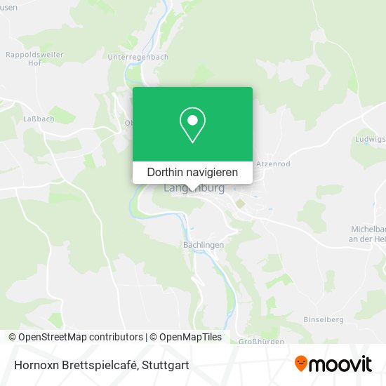 Hornoxn Brettspielcafé Karte
