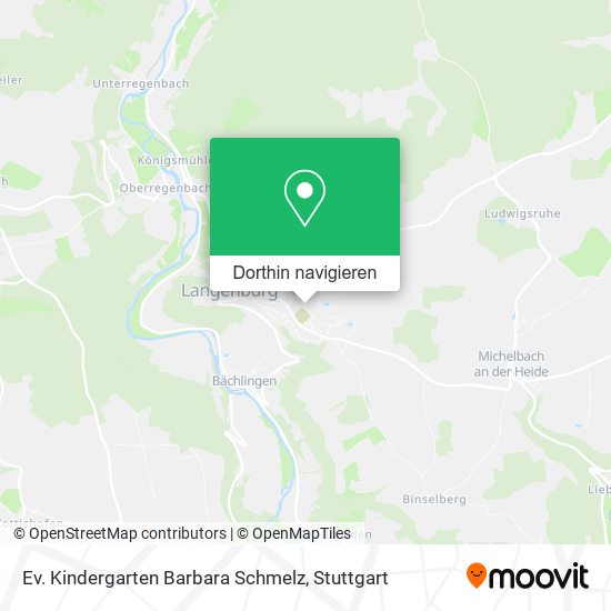 Ev. Kindergarten Barbara Schmelz Karte