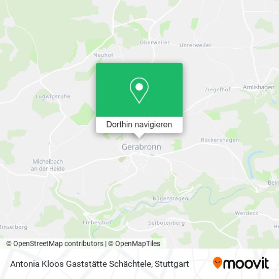 Antonia Kloos Gaststätte Schächtele Karte