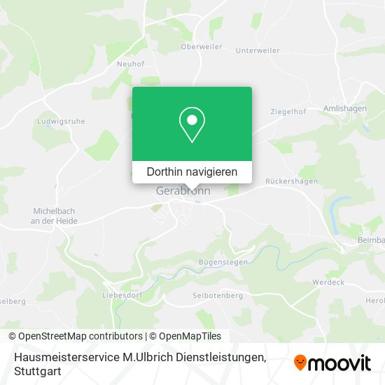 Hausmeisterservice M.Ulbrich Dienstleistungen Karte