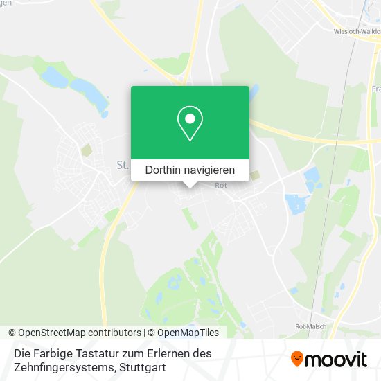 Die Farbige Tastatur zum Erlernen des Zehnfingersystems Karte