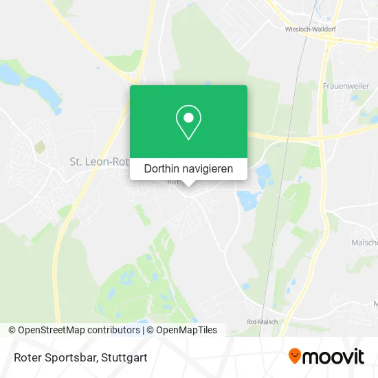 Roter Sportsbar Karte