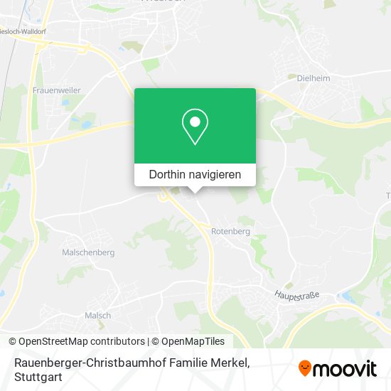 Rauenberger-Christbaumhof Familie Merkel Karte