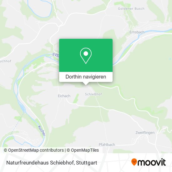 Naturfreundehaus Schiebhof Karte