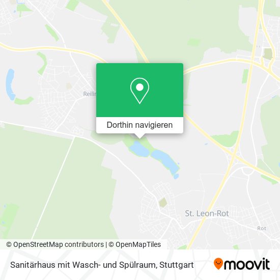 Sanitärhaus mit Wasch- und Spülraum Karte