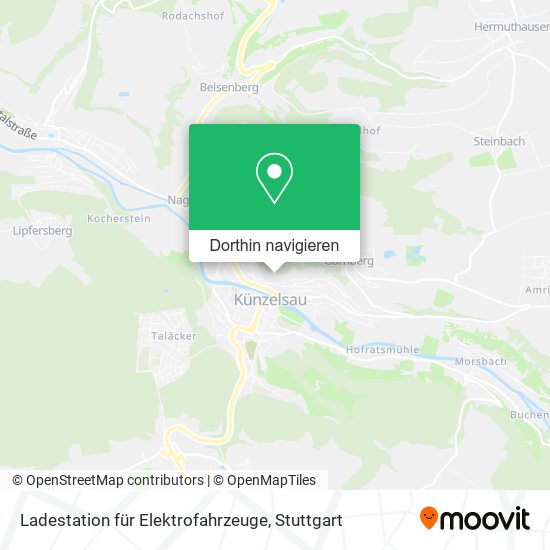 Ladestation für Elektrofahrzeuge Karte