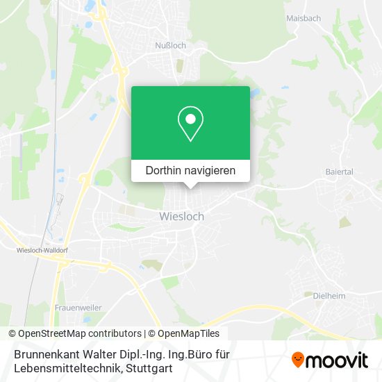 Brunnenkant Walter Dipl.-Ing. Ing.Büro für Lebensmitteltechnik Karte