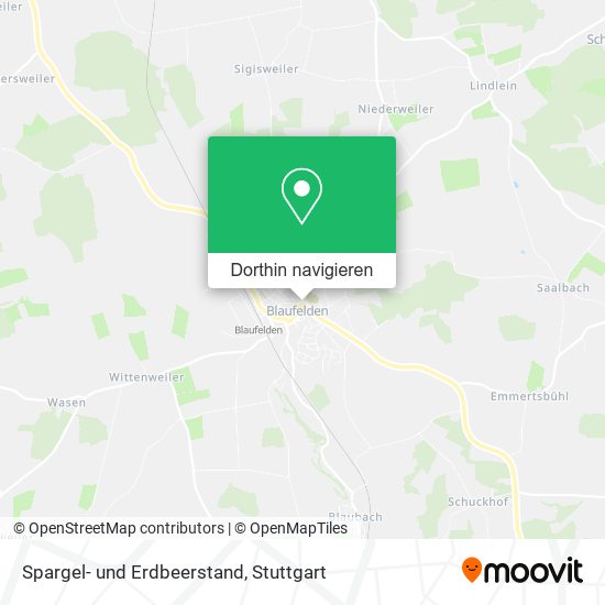 Spargel- und Erdbeerstand Karte