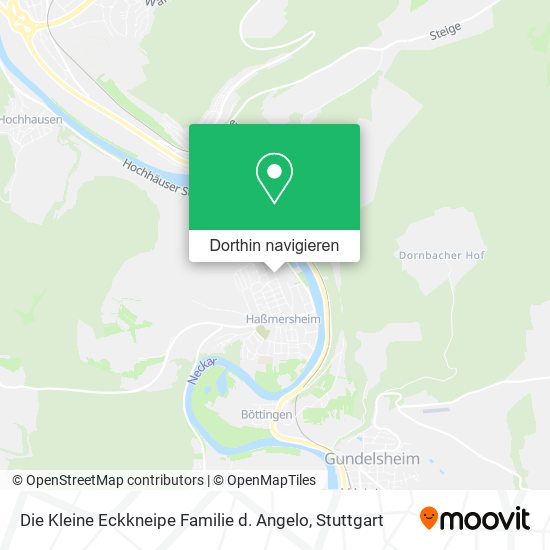 Die Kleine Eckkneipe Familie d. Angelo Karte