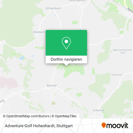 Adventure Golf Hohenhardt Karte