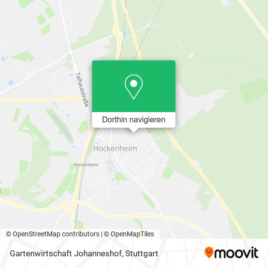Gartenwirtschaft Johanneshof Karte