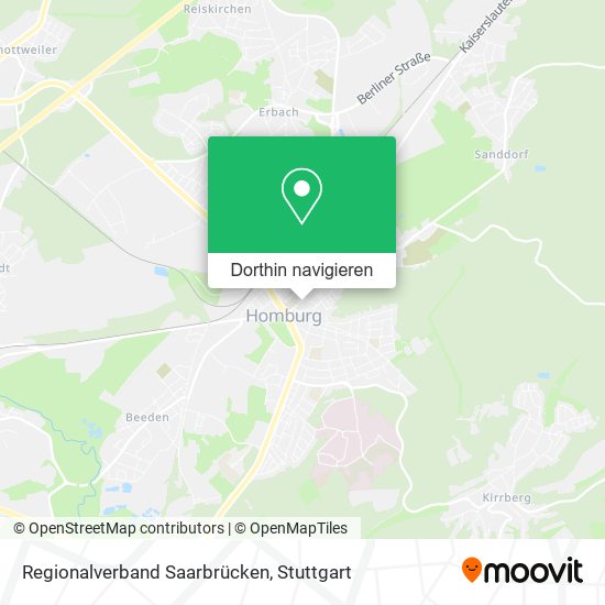Regionalverband Saarbrücken Karte