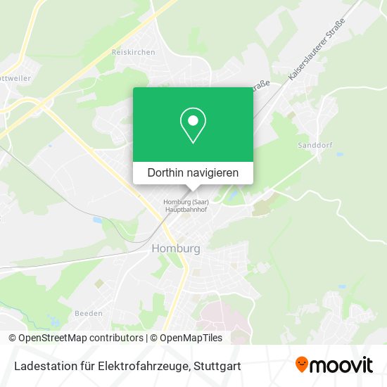 Ladestation für Elektrofahrzeuge Karte