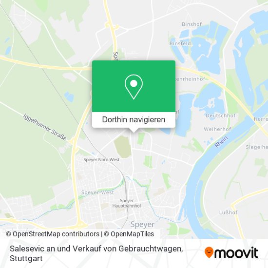 Salesevic an und Verkauf von Gebrauchtwagen Karte
