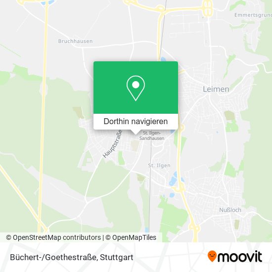 Büchert-/Goethestraße Karte