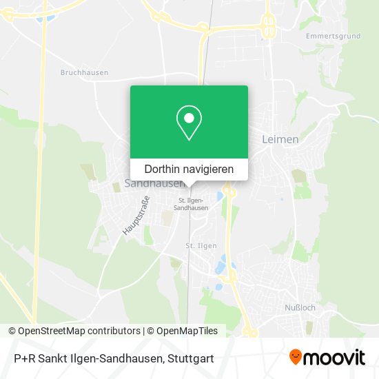 P+R Sankt Ilgen-Sandhausen Karte