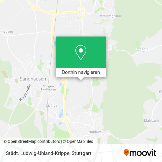 Städt. Ludwig-Uhland-Krippe Karte