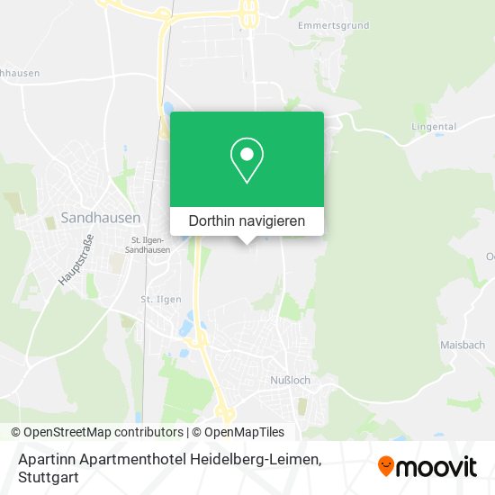 Apartinn Apartmenthotel Heidelberg-Leimen Karte